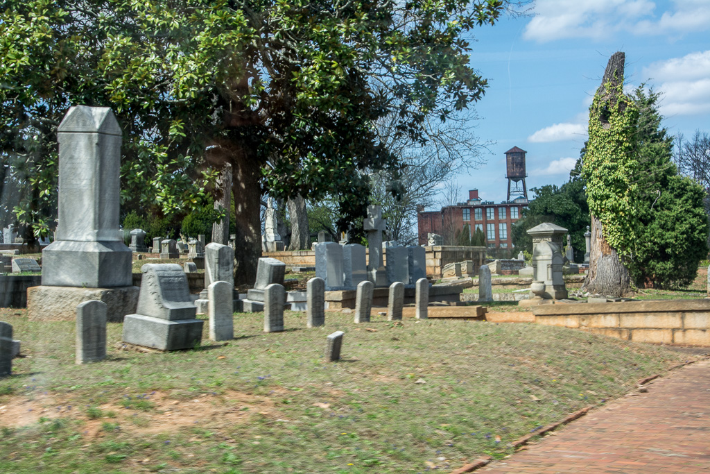 The Oakland garden cemetery, founded in 1850, is the final resting place of many of Atlanta’s settlers, builders, and most noted citizens like Bobby Jones, Margaret Mitchell, and Maynard Jackson