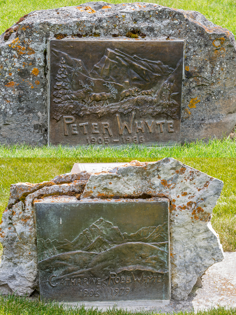 Gravestones of founders of Banff