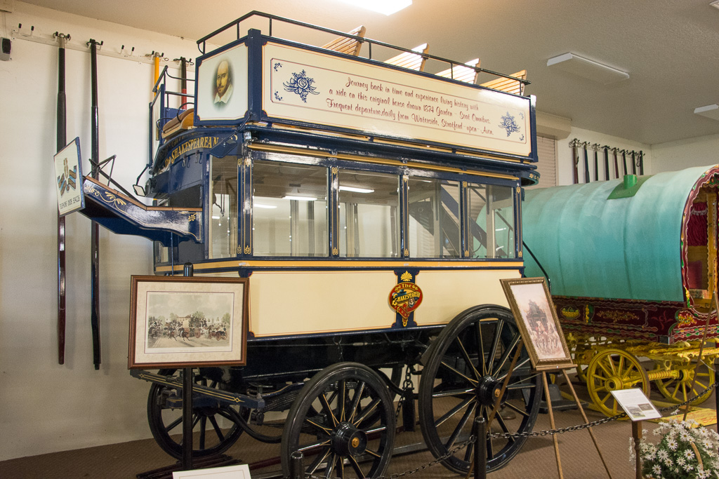 Garden Seat Omnibus (Circa 1890). Built in London it arries up to 28 passengers. Buses such as this played an important role in public transportation.