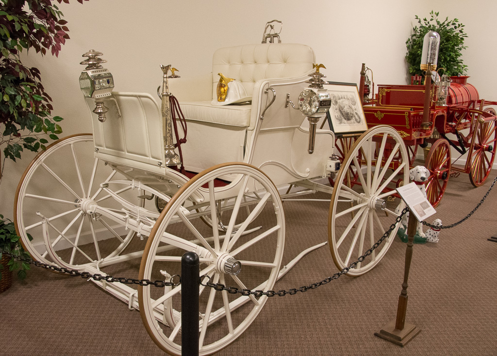 Fire Chiefs Phaeton (Circa 1909). This ceremonial phaeton was reserved for the Fire Chiefs personal use to parade the local fire equipment.