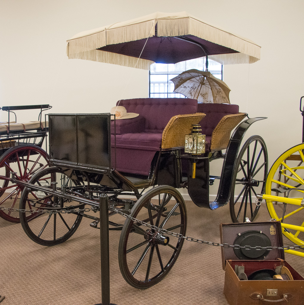 Park Phaeton (Circa 1890). Either servant-dirven or owner-driven this carriage would take the family on a Sunday outing to the park or chaperoned young ladies to afternoon tea. Grooms in formal livery would be turned out in appropriate colors.