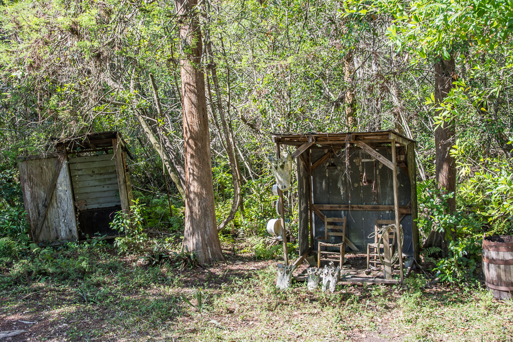 Hunter's camp converted to moon-shine still