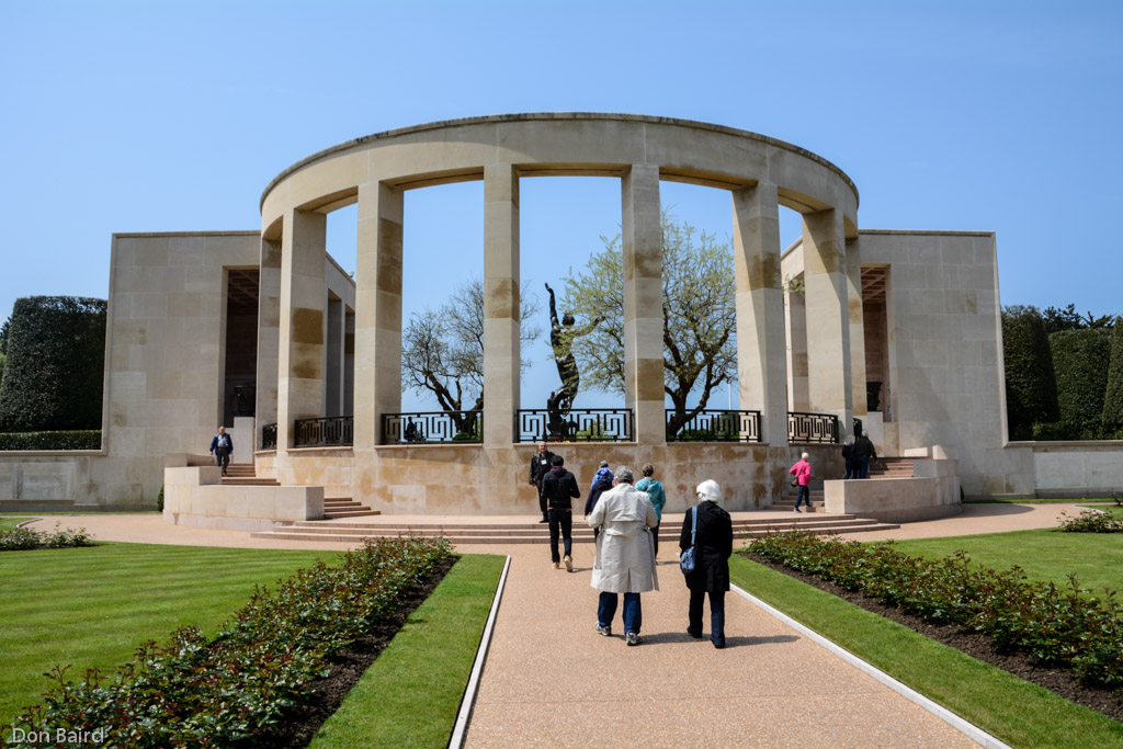 Entrance to the Normandy American Cemetery.